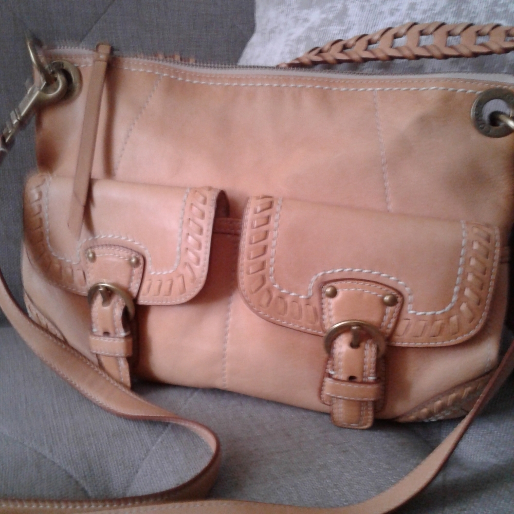 Coach Poppy Vachetta Leather Whipstitch Handle Shoulder/Crossbody Bag